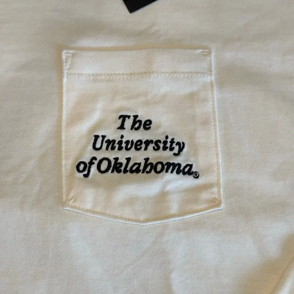 NWT Jordan Oklahoma Sooners Prep Max90 Loose Fit Pocket Logo Long Sleeve T-Shirt